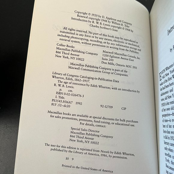 Edith Wharton ~ Book & Mug Set ~ Mug w/ Age of Innocence Quote & Copy of Novel - Picture 10 of 11